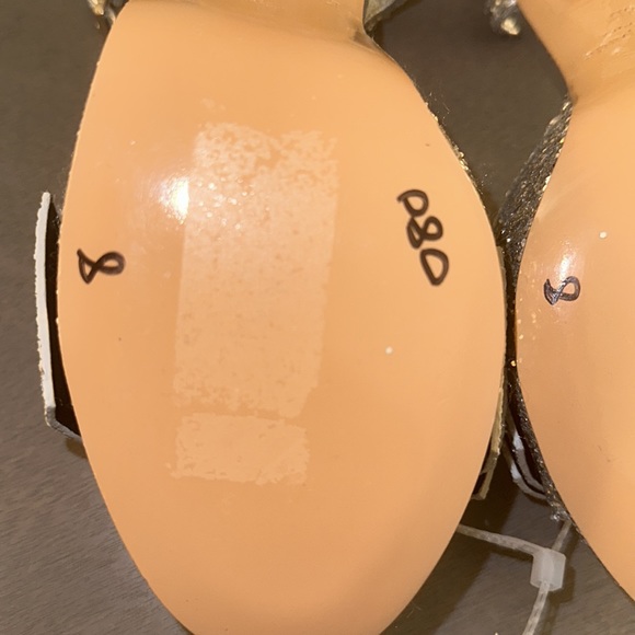 Kate Spade New York Miya Glitter Ankle Strap Silver Women's Shoes - Picture 10 of 12